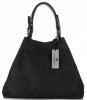 Kožené kabelka shopper bag Vittoria Gotti čierna V8913